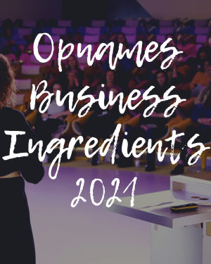 Opnames Business Ingredients 2021